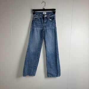 BKE Youth‎ Girls Light Wash Wide Leg Jeans Size 8 Long